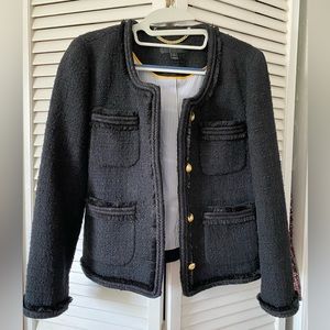 J.Crew Cropped Lady Jacket with Gold Buttons F9995